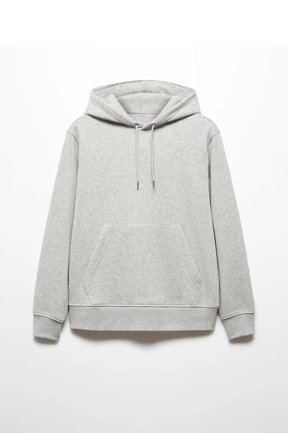 Solid Color Front Pocket Casual Hoodies