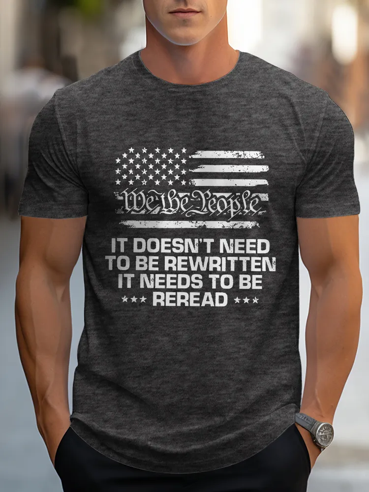 Men'S We The People Crew Neck Short Sleeve T-Shirt