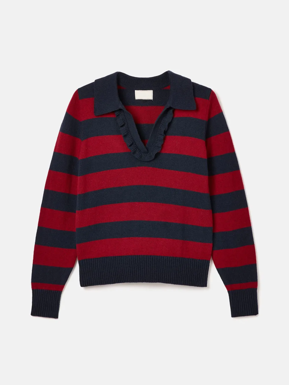 Striped V-Neck Striped Jumper