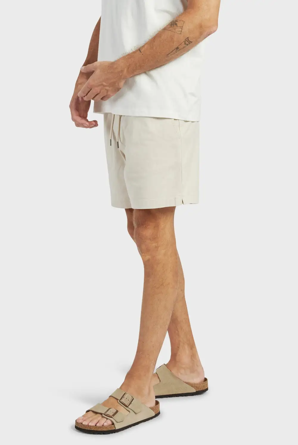 Black Cotton Drawstring Shorts