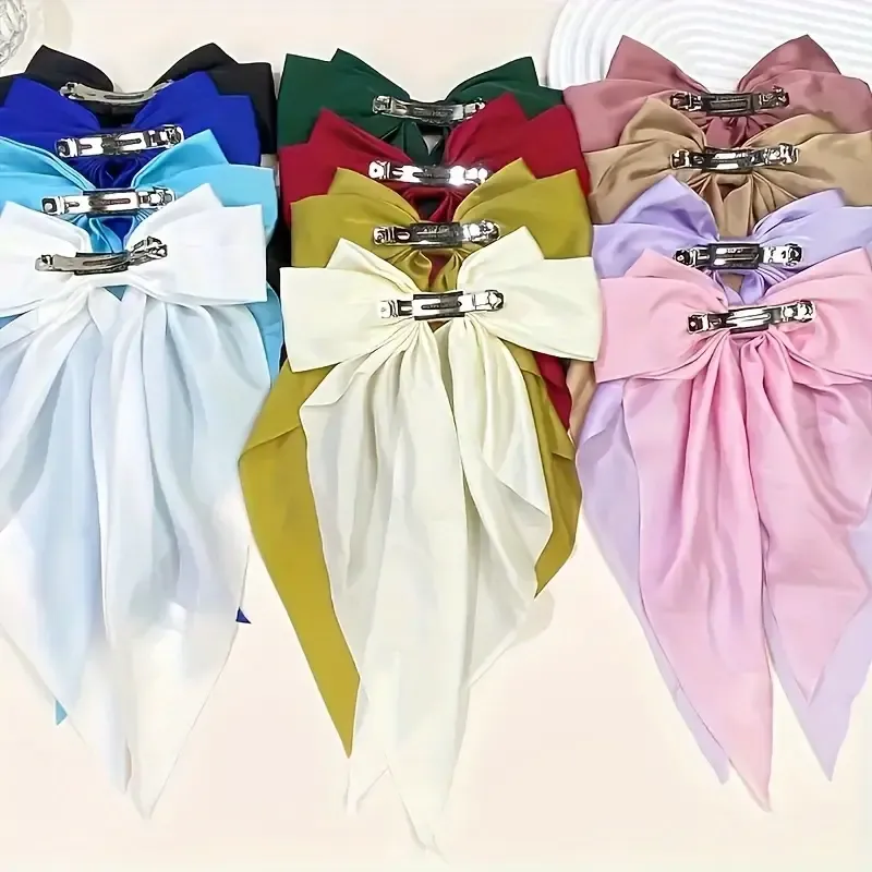 Casual Style Large Bow Hairpins