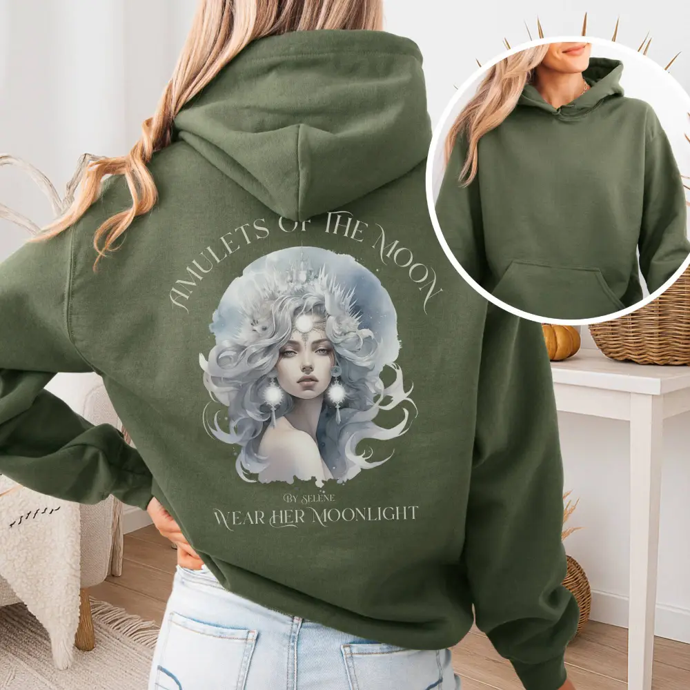 Moon Print Hoodie