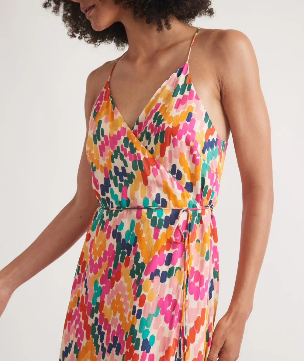 Multicolor Floral Print A-Line Dress