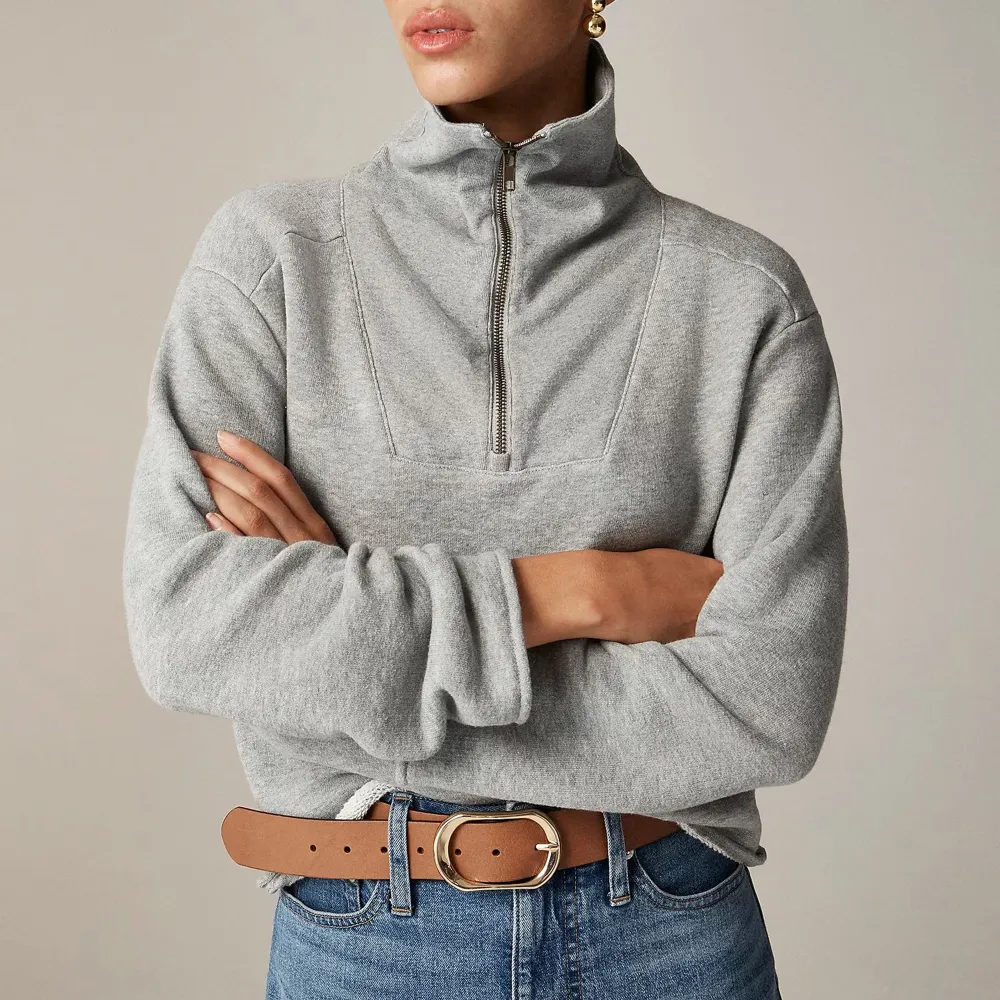 Zipper Terry Rollneck Sweatshirts