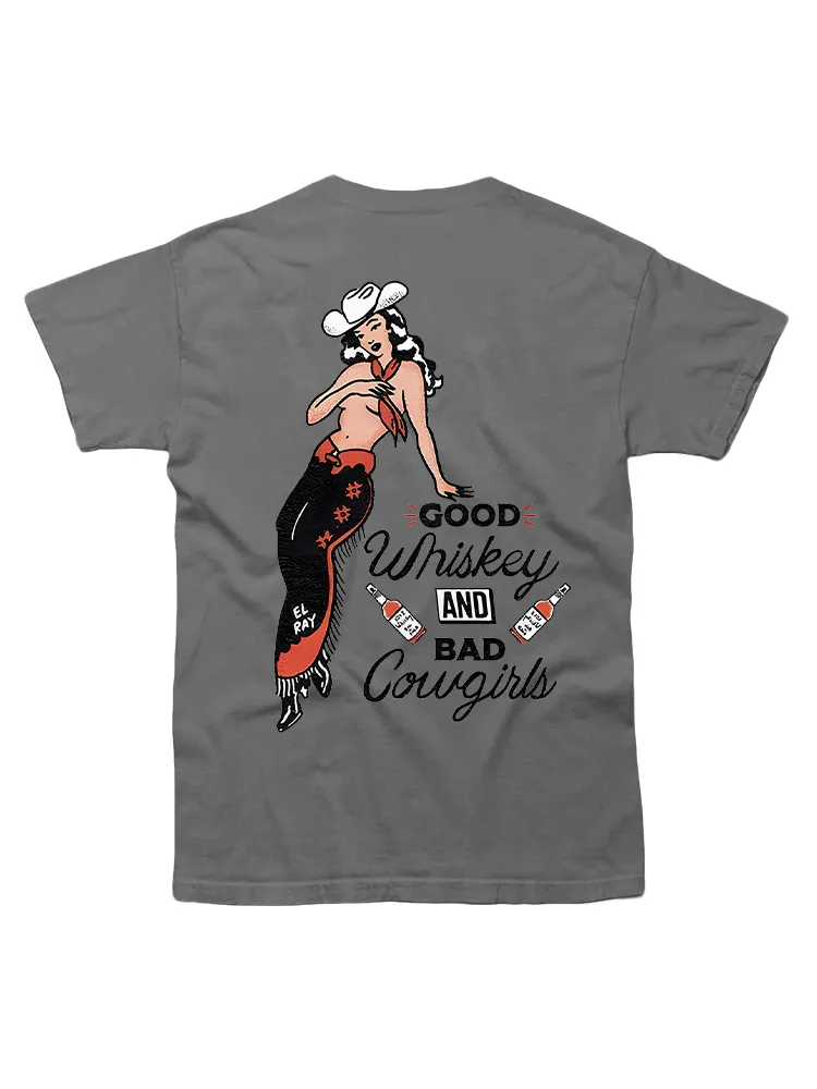 Good Whiskey And Bad Cowgirl T-shirt