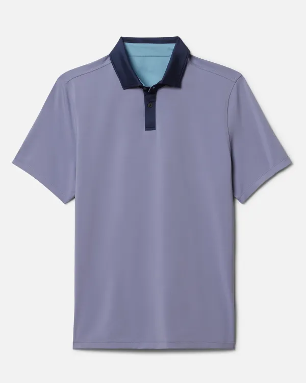 Men's Striped Short Sleeve Polo T-Shirts