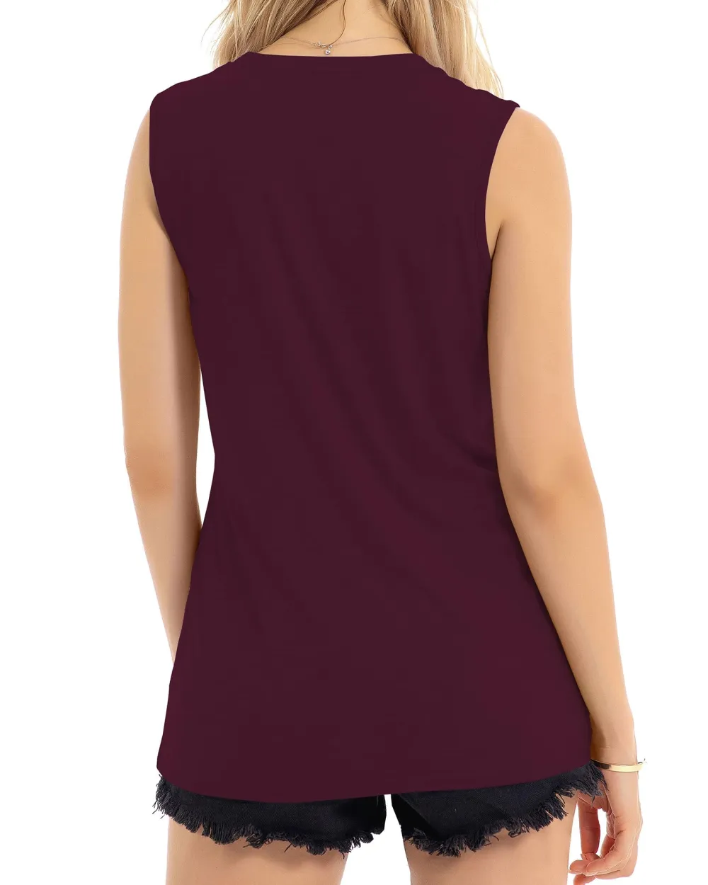 Golden Butterfly Print Tank Top