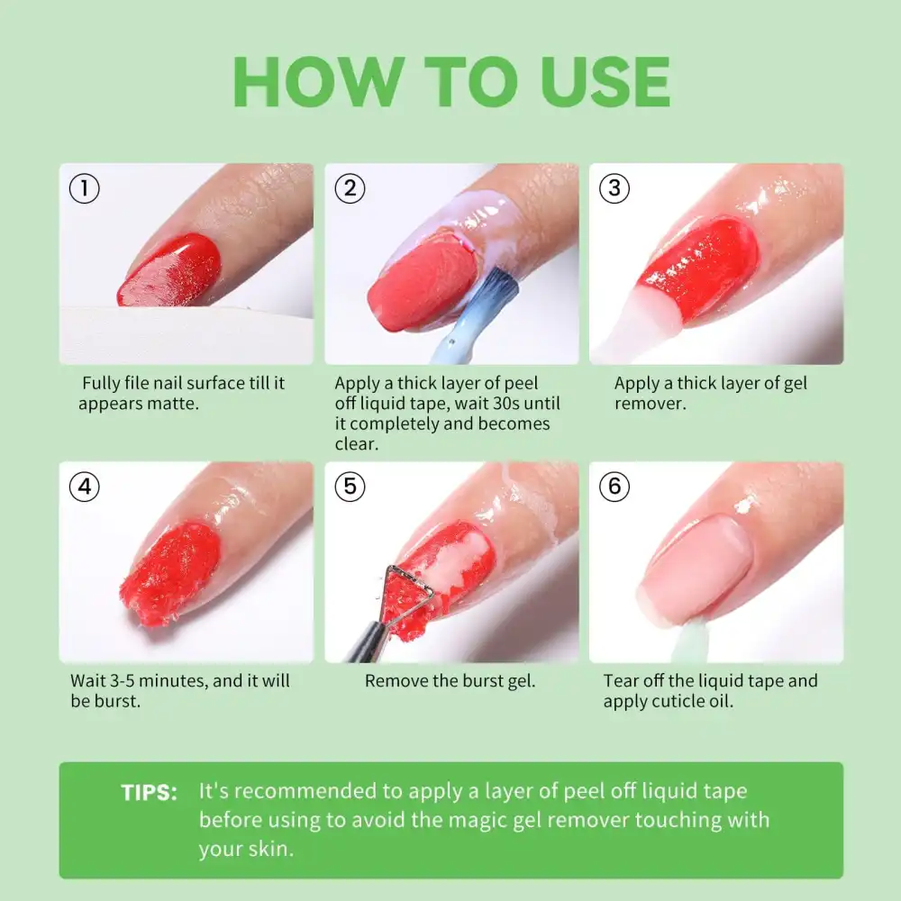 Magic Gel Remover New Upgrade Acetone-Free 15ml