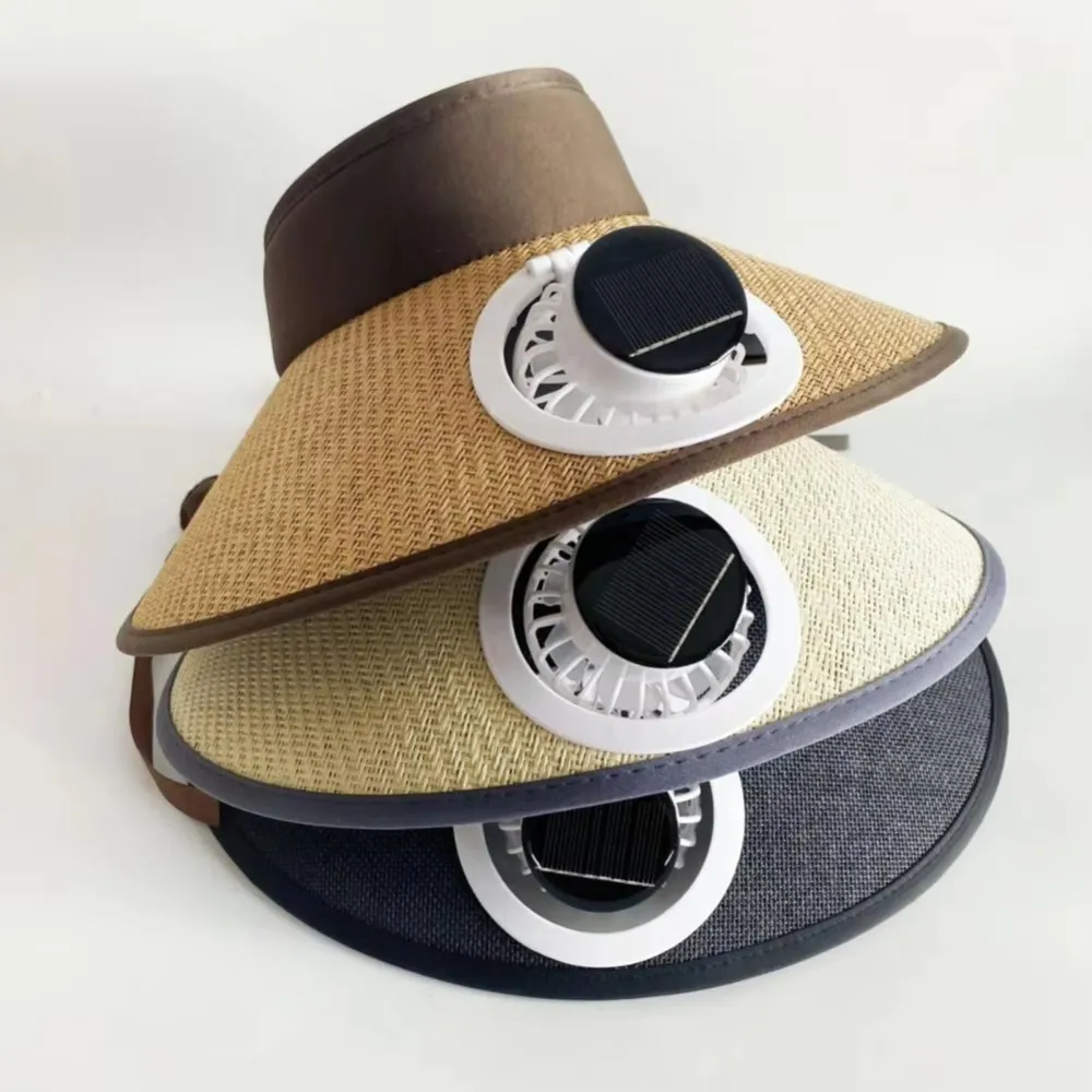 Solar-Powered Fan-Equipped Durable Fisherman'S Hat