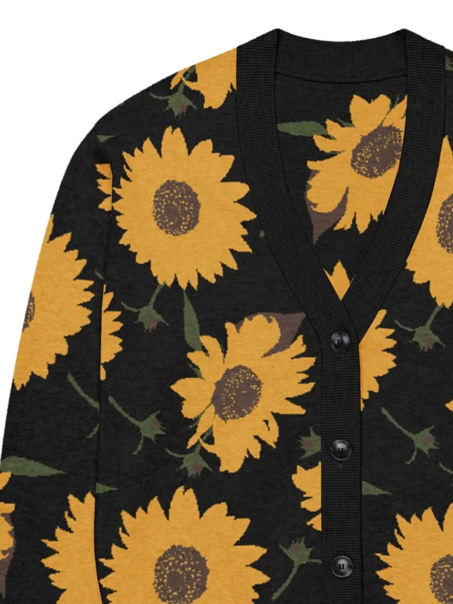 Vintage Sunflower Cardigan