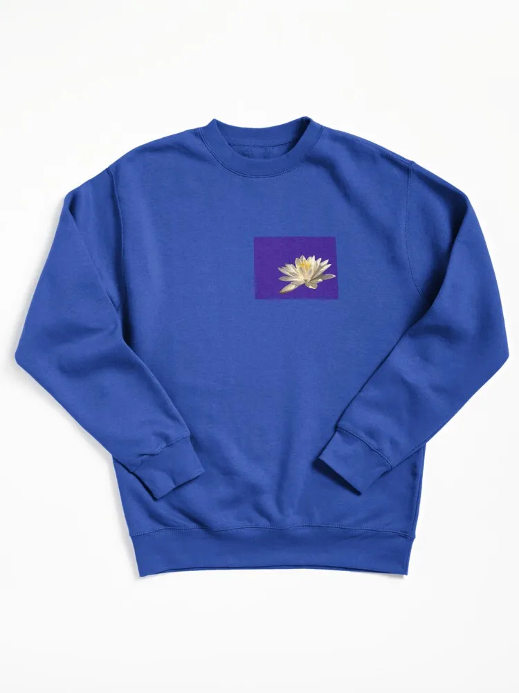 Water Lily Blues Pullover Sweatshirt