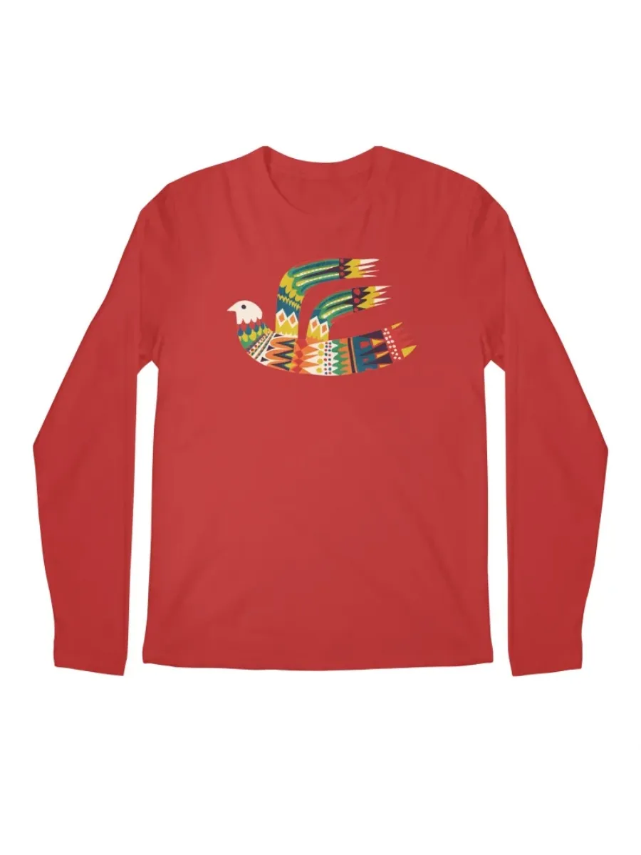 Colorful Tribal Bird Graphic T-Shirt