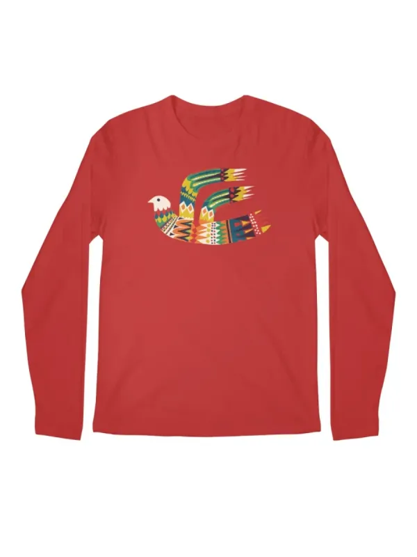 Colorful Tribal Bird Graphic T-Shirt
