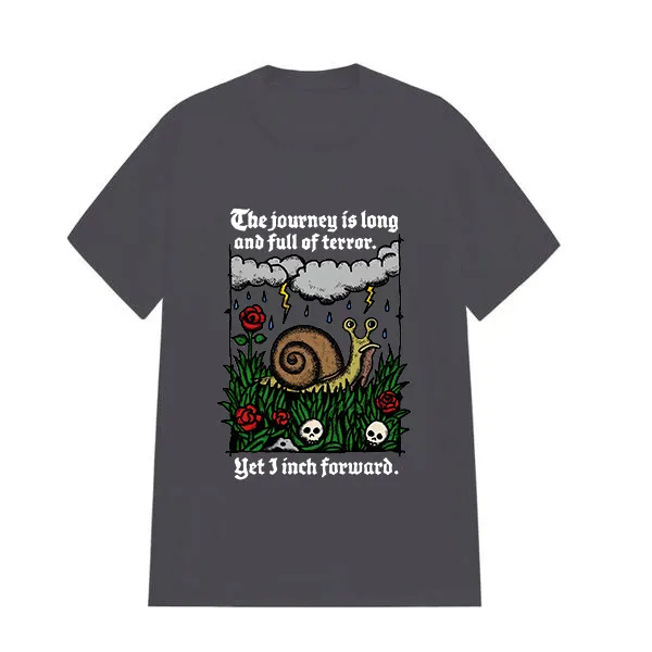 The Journey Is Long And Full Of Terror Printed Tee