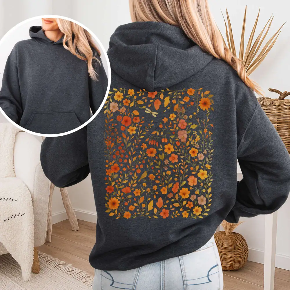 Cottagecore Floral  Wildflower Hoodie