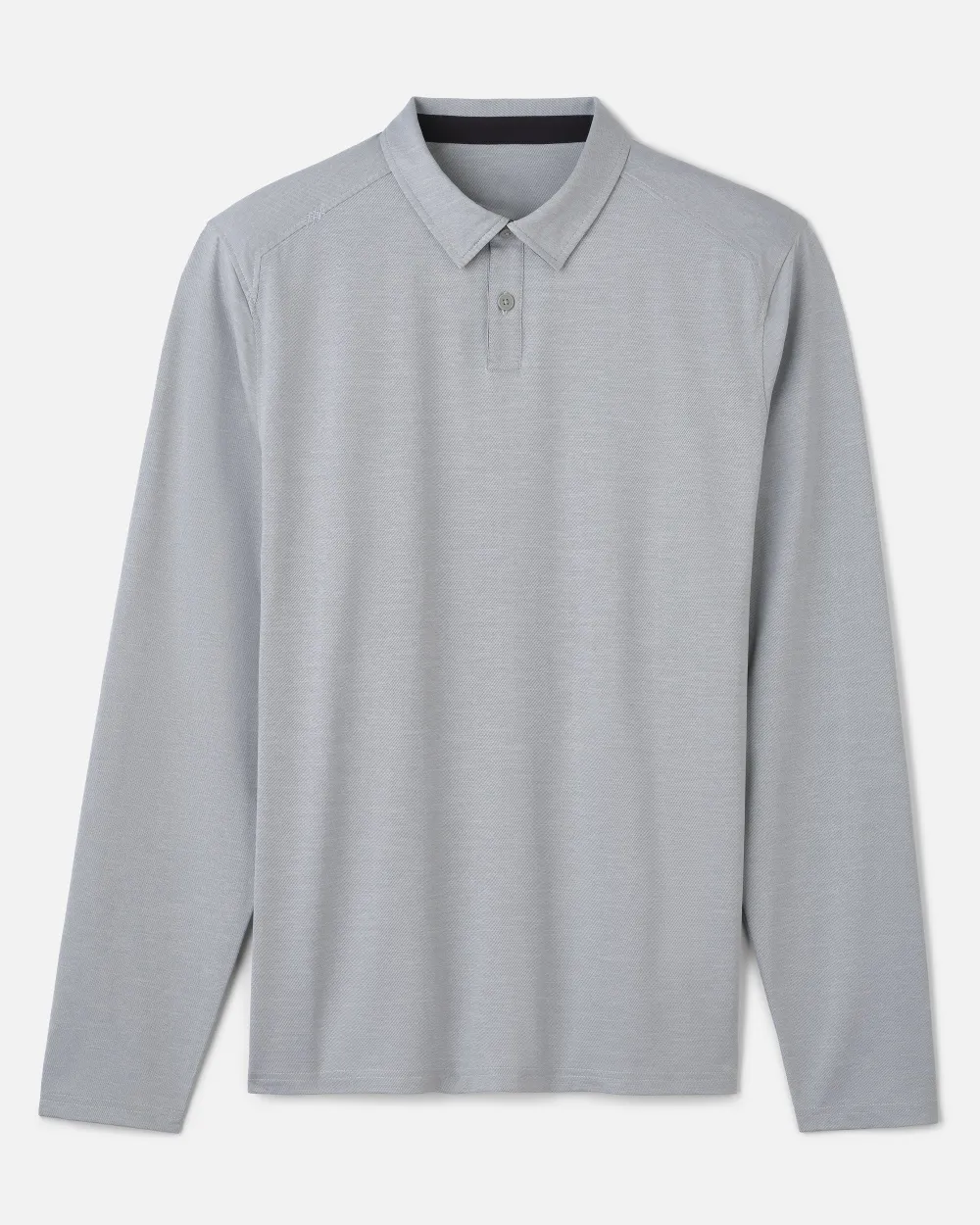 Long-Sleeve Cotton Polo Shirts For Men