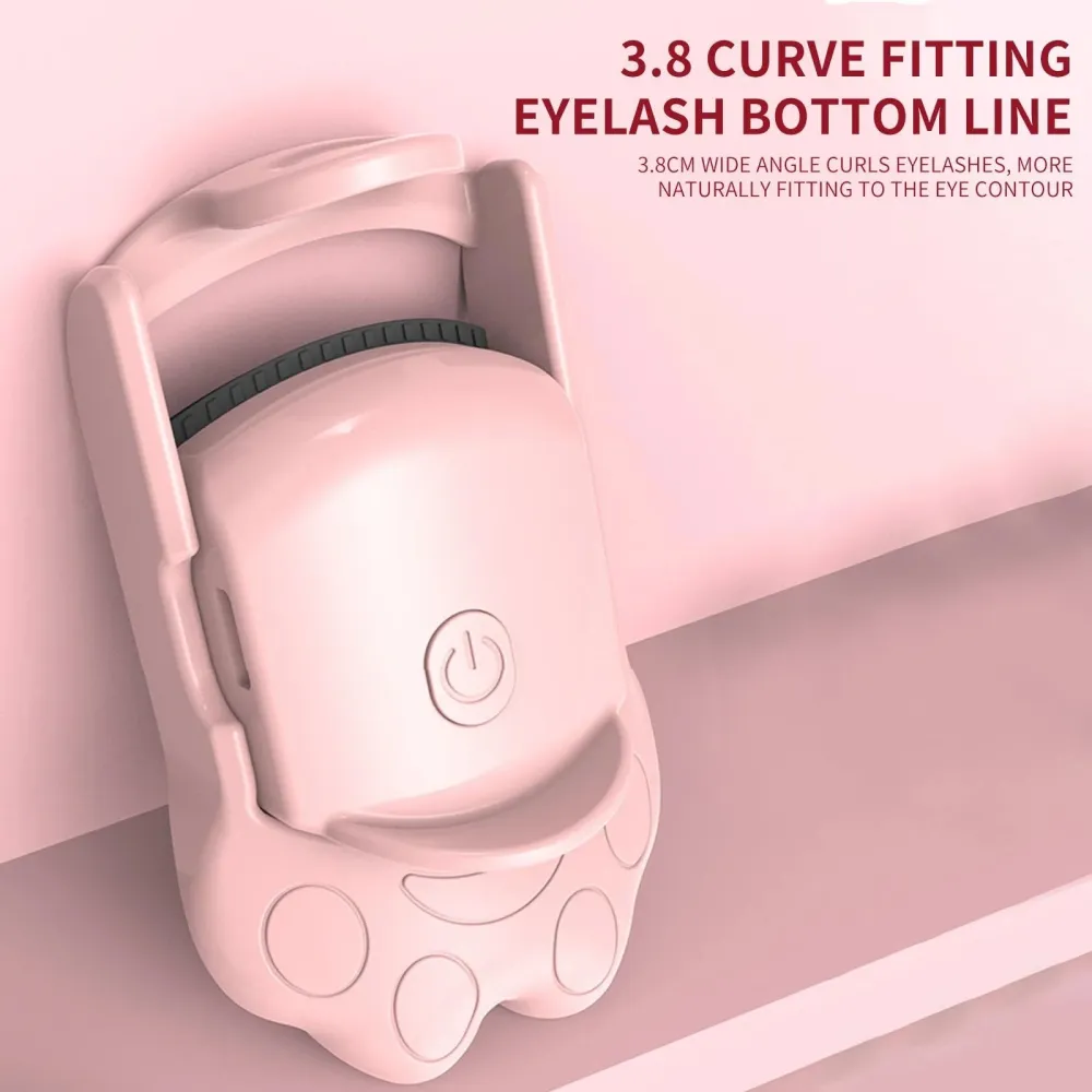 Pink Cute Cat Hair Curling Device With Electric Heating Function