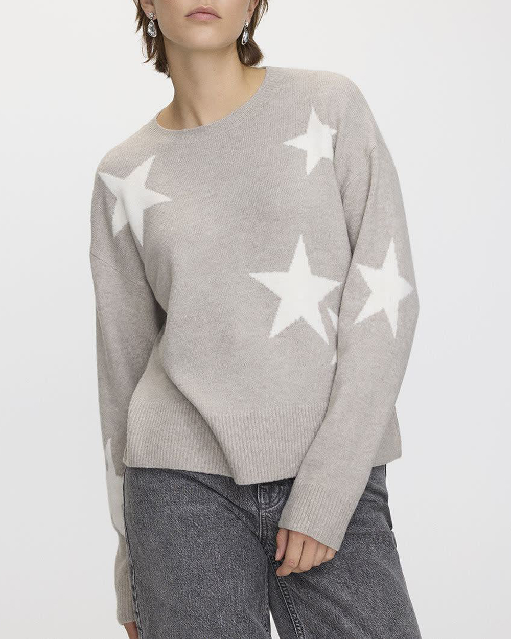 Long-Sleeve Crew-Neck PlushSoft Loose Pullover