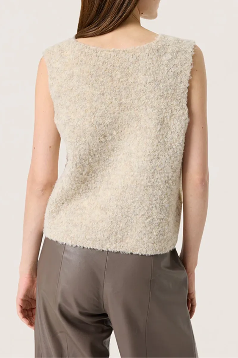 V Neck Stretch Knit Vests