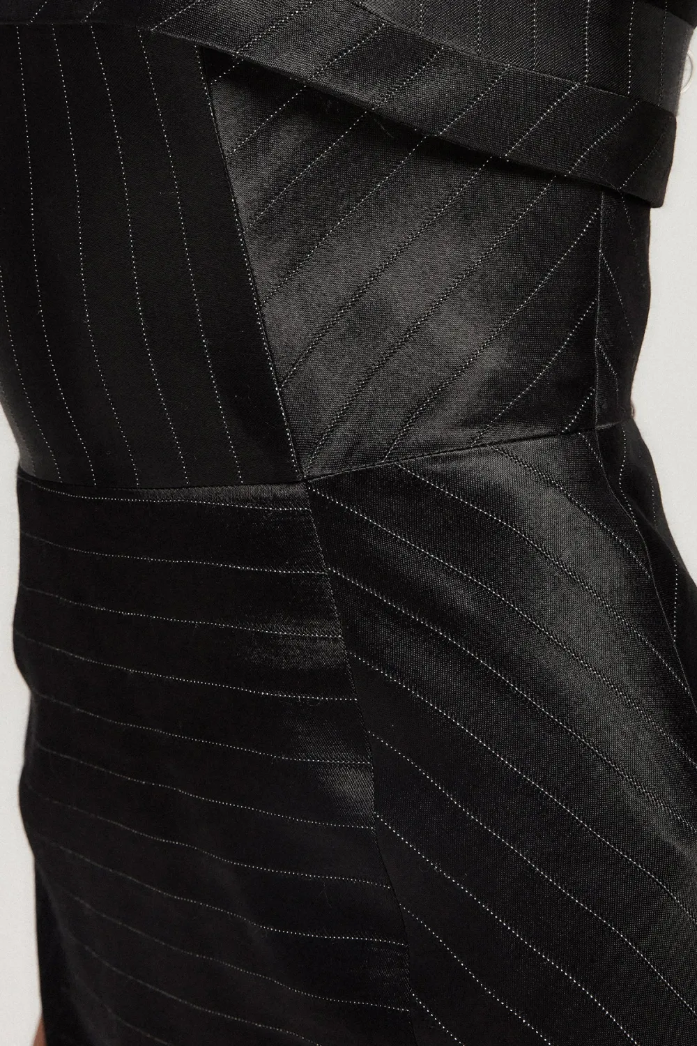 Strapless Mini Dress-Black