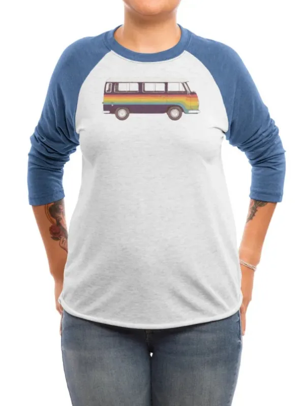 Rainbow Bus Print T-Shirt