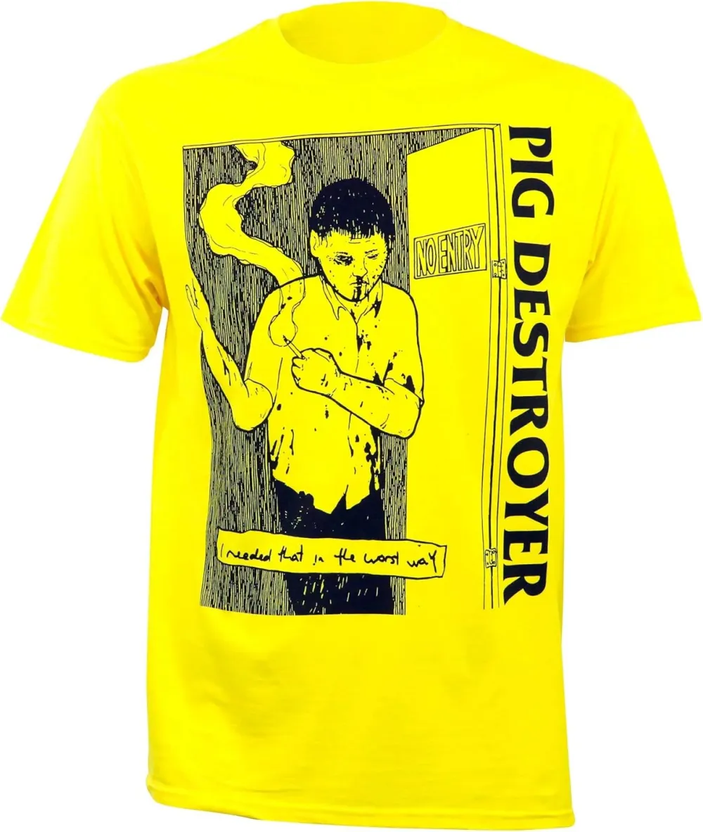 Men's Pig Destroyer Printed Round Neck T-Shirt