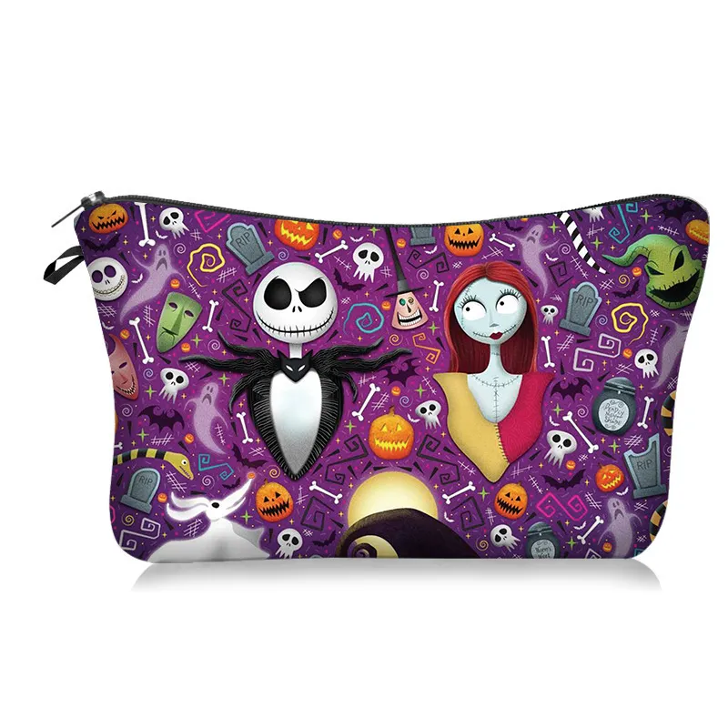 Nailhour Halloween Purple Witch Makeup Bag