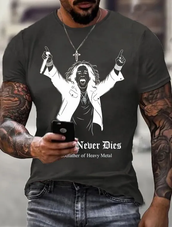 Men'S Prince Of Darkness Printed Casual T-Shirt