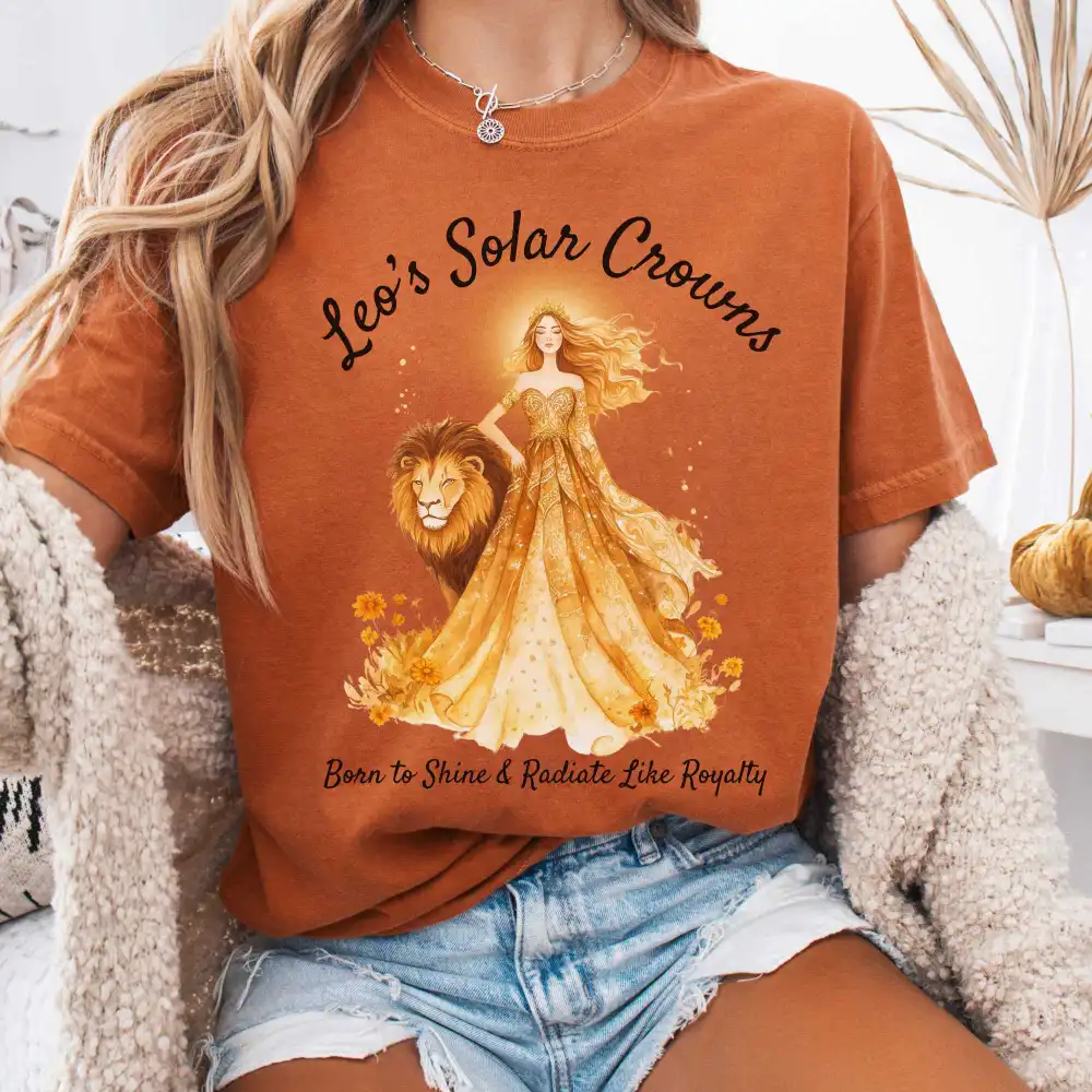 Leo's Solar Crowns Zodiac Shirt