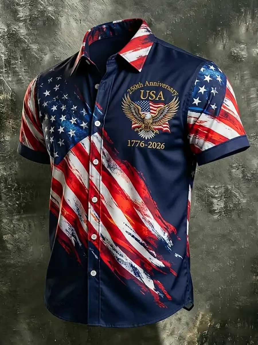 Men's American 250th Anniversary Short Sleeve Shirt