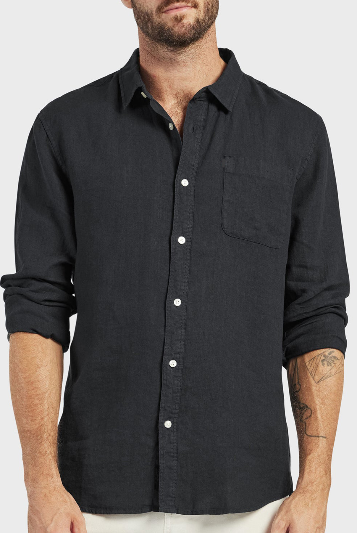 Hampton Linen Shirt- Chambray