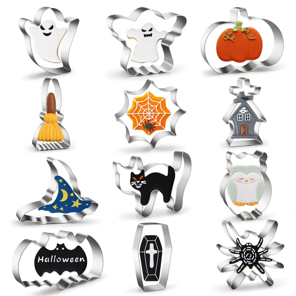 2026 Halloween Cookie Cutting Tool Set Stainless Steel