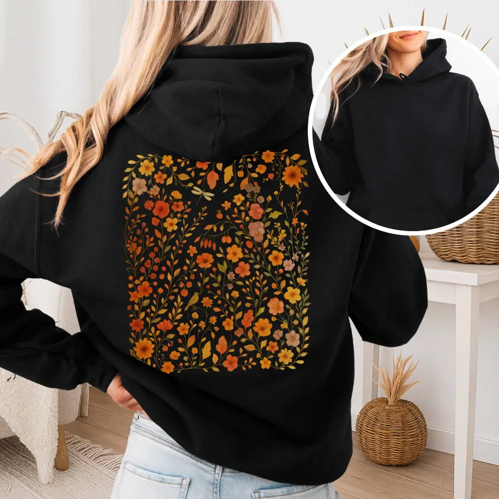 Cottagecore Floral  Wildflower Hoodie