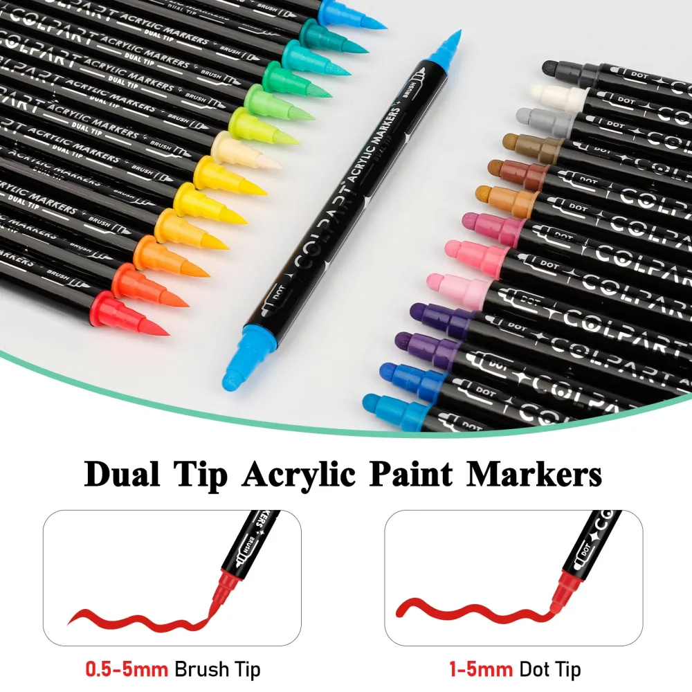 Dual-Head Acrylic Marker
