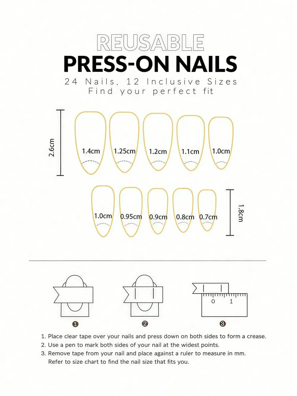 Nailhour 24 Pcs Almond Embossed 3D Matte Floral And Ombre Tiger Print Nail Art