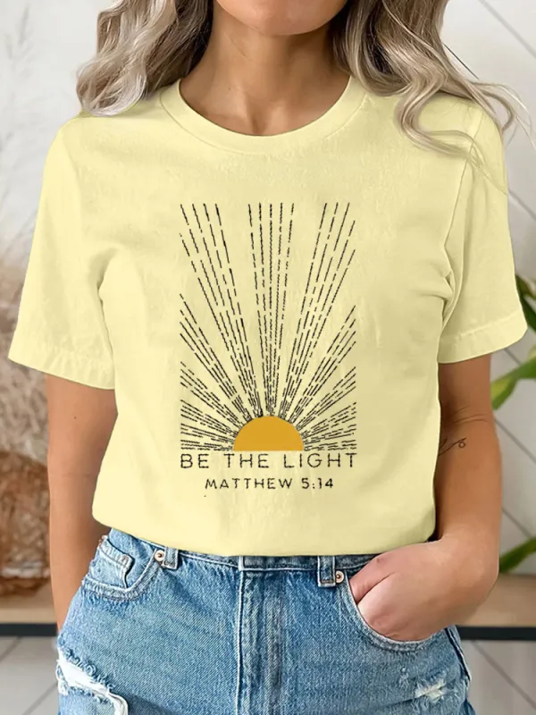 Be The Light Matthew Shirt, Inspirational T-Shirt, Christian Outfit, Faith Tee