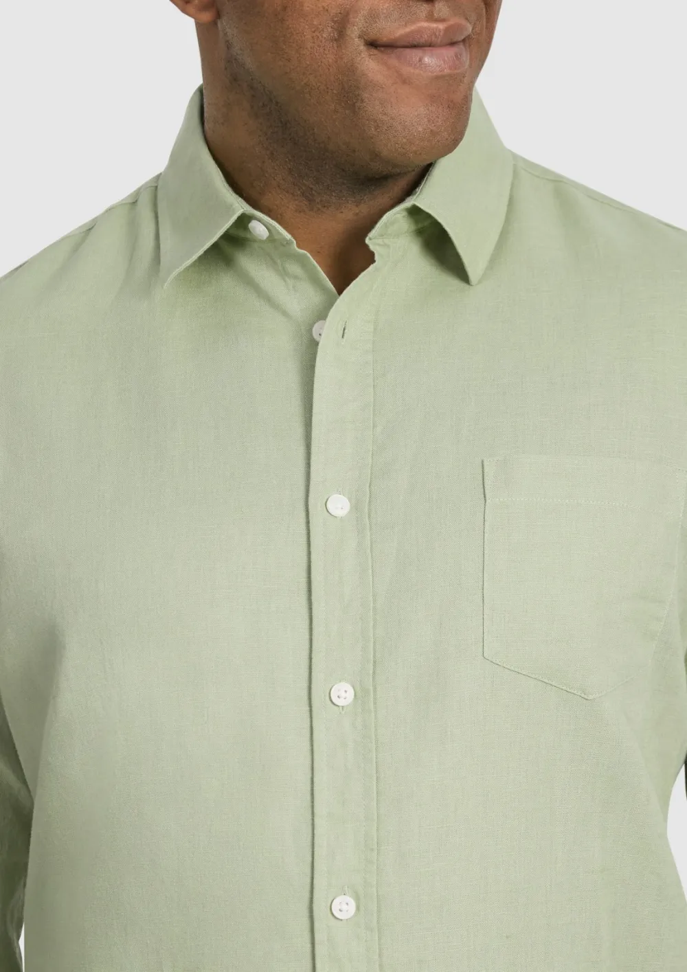 Business Casual Fit Linen Long Sleeve Shirts
