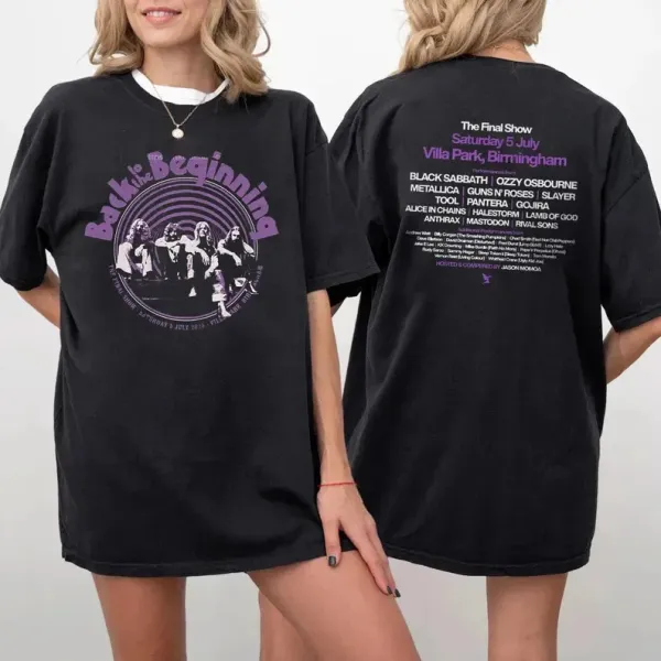 Black Sabbbth Back To The Beginning 2025 Black T-Shirt