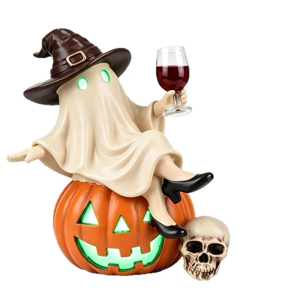 Halloween Ghost Pumpkin Ornament Glowing Night Light