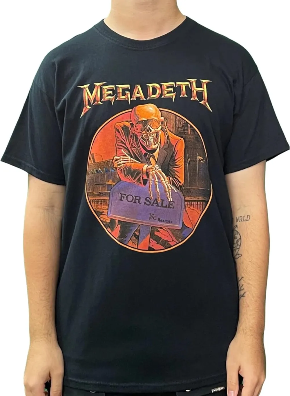 Men's Megadeth Printed Round Neck T-Shirt