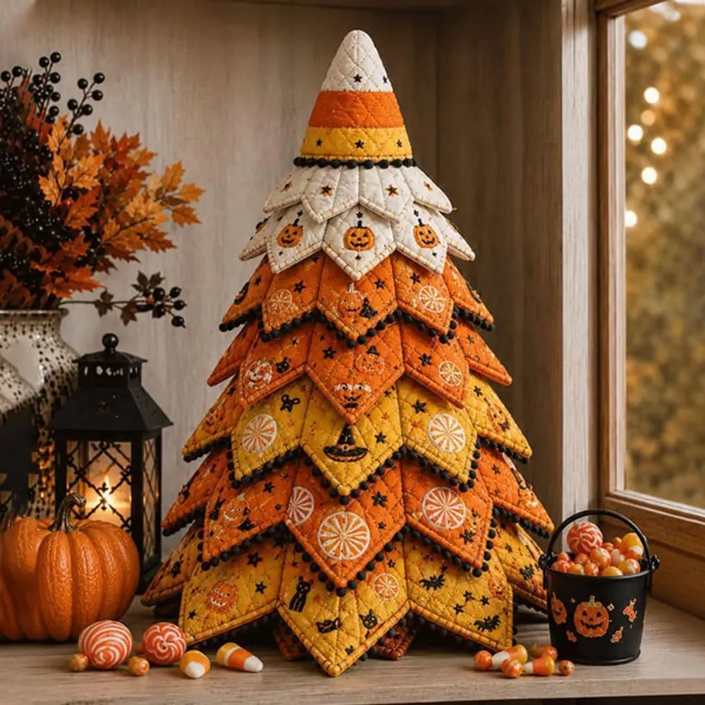 Halloween DIY Halloween Quilted Fabric Tree Kit