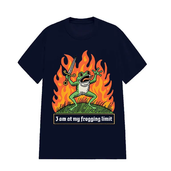 I'm At My Frogging Limit Printed Tee