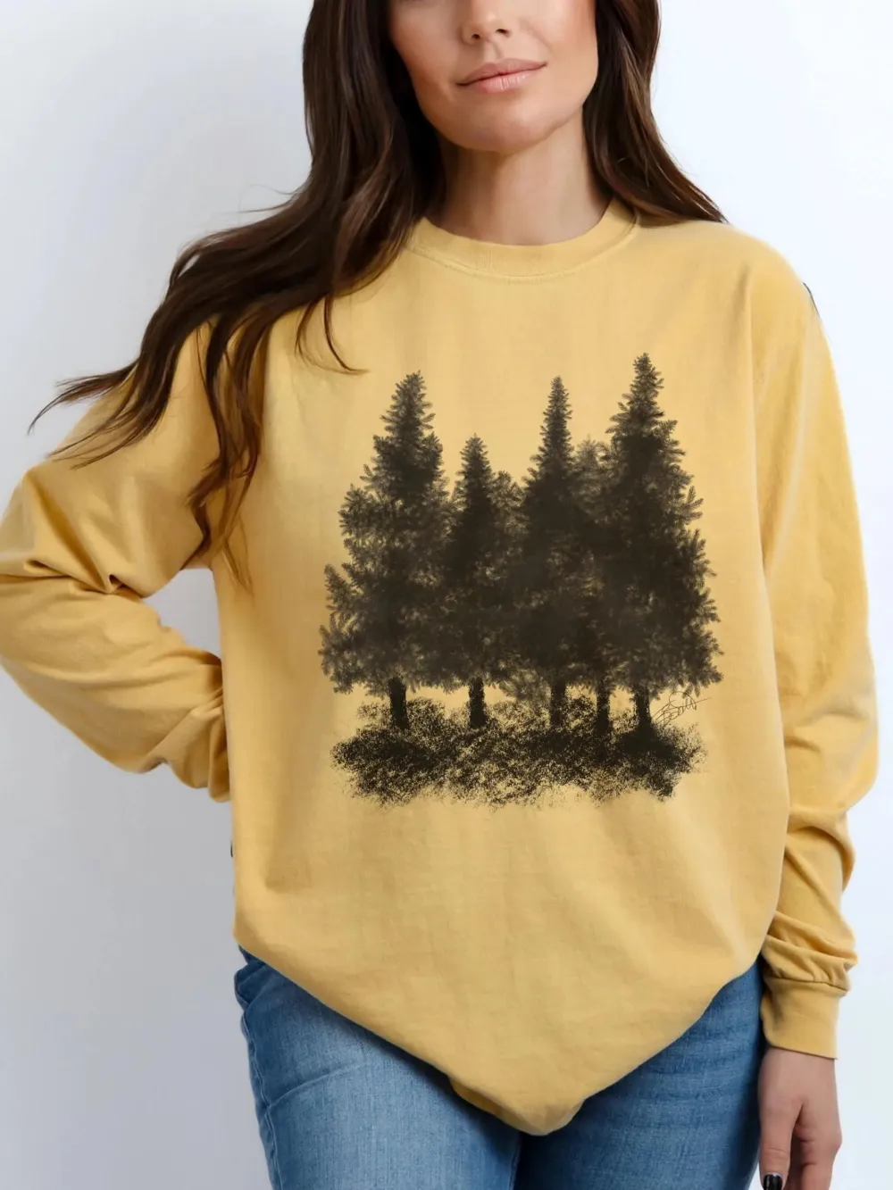 Pine Forest Print T-Shirt