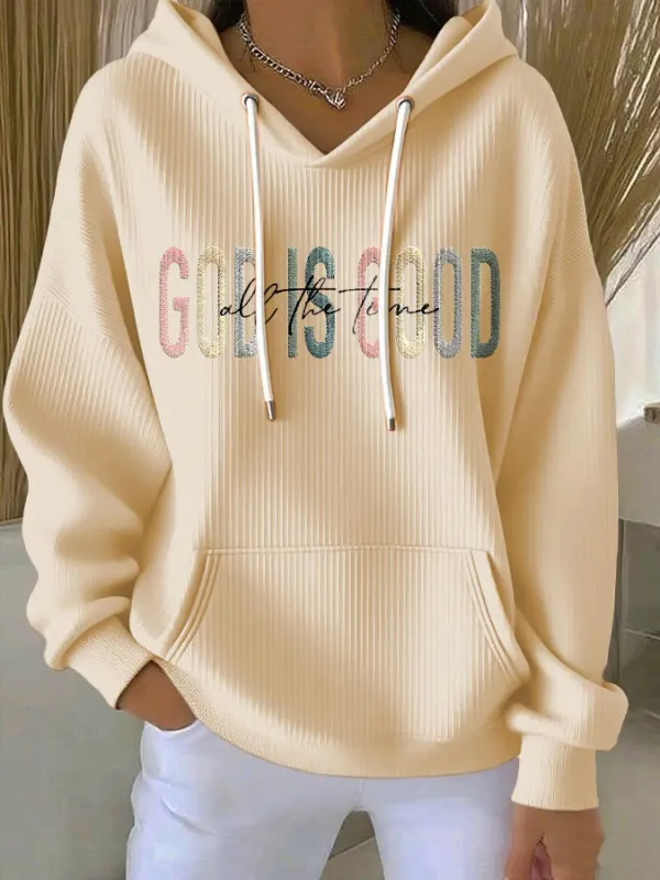 Faith Printed Casual Hoodies