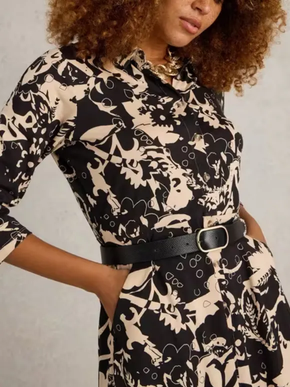 Maxi Jersey Shirt Dress