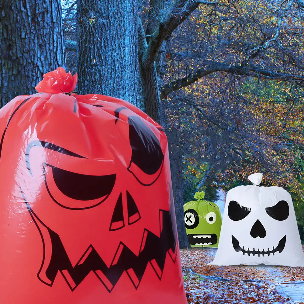 2pcs Halloween Quirky Decorative Leaf Bag 24*30in (61*76.2cm)