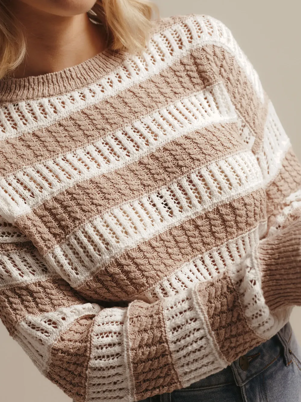 Striped Knit Sweater