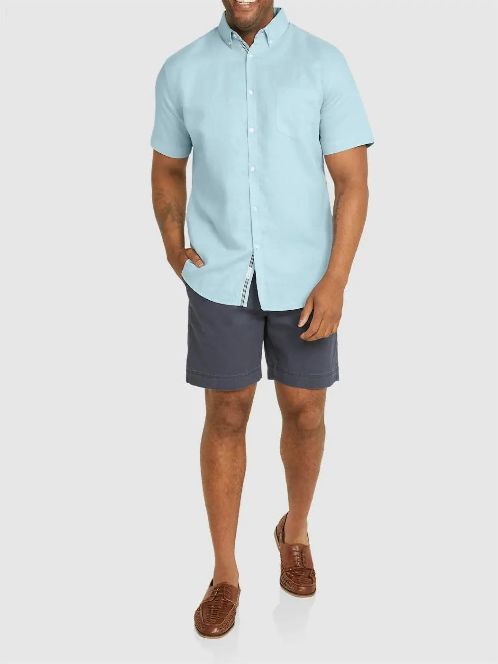 Men's Breathable Linen Short Sleeve Shirts