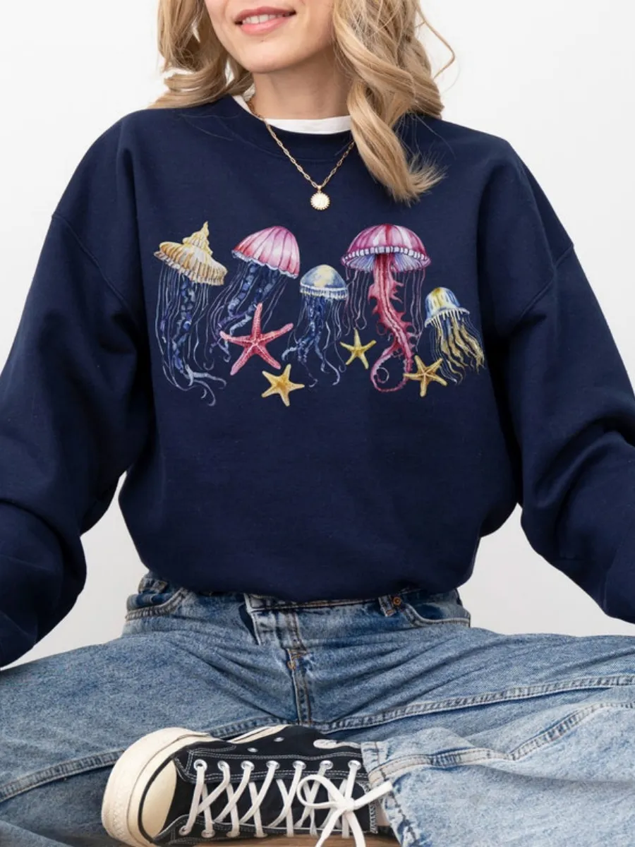 Starfish Jellyfish Sweatshirt