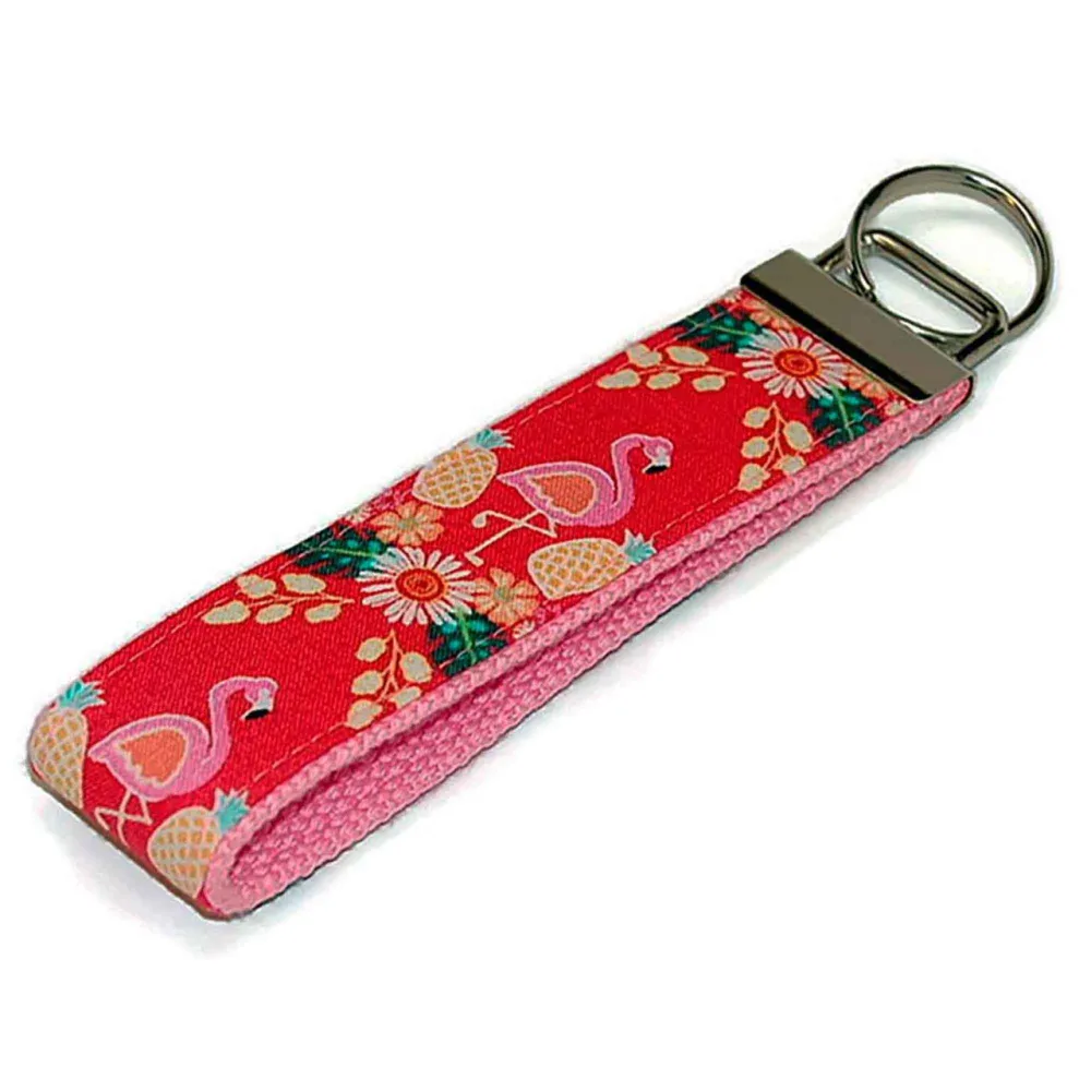 Flamingo Pineapple Timeless Keychain